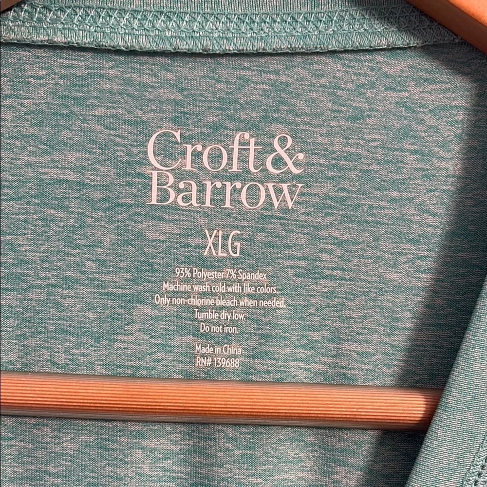 Croft & Barrow Men's Teal Short Sleeve Tee